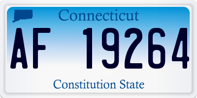 CT license plate AF19264