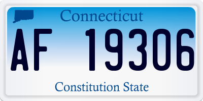 CT license plate AF19306