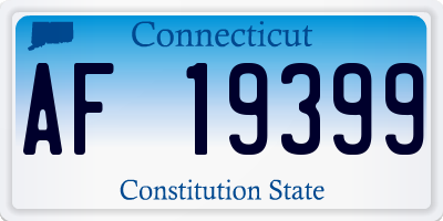 CT license plate AF19399