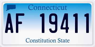 CT license plate AF19411