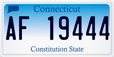 CT license plate AF19444