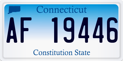 CT license plate AF19446