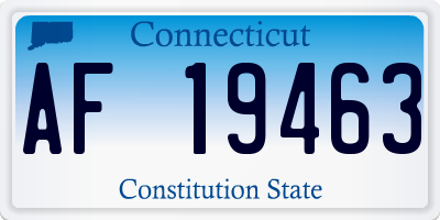 CT license plate AF19463