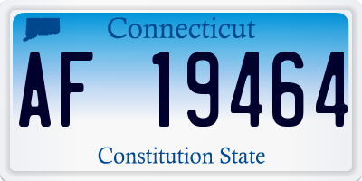 CT license plate AF19464
