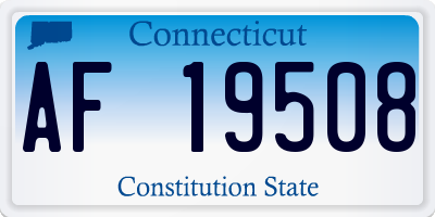CT license plate AF19508