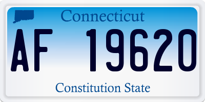 CT license plate AF19620