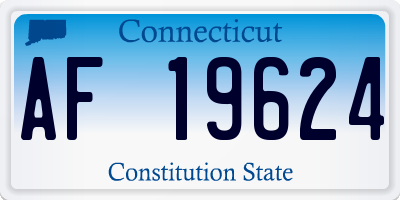CT license plate AF19624