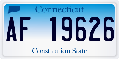 CT license plate AF19626