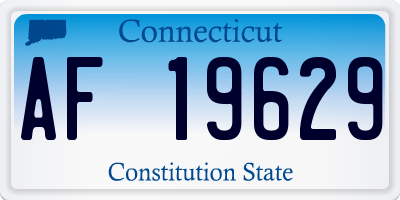 CT license plate AF19629