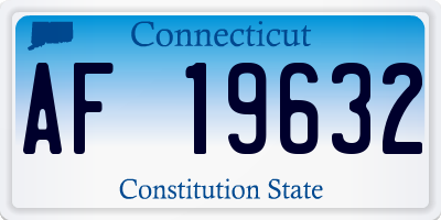 CT license plate AF19632