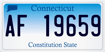 CT license plate AF19659