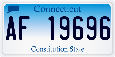 CT license plate AF19696