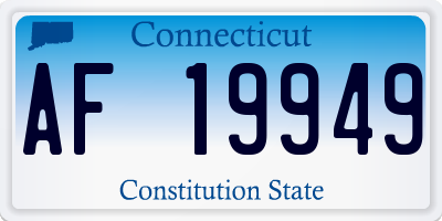CT license plate AF19949