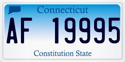 CT license plate AF19995