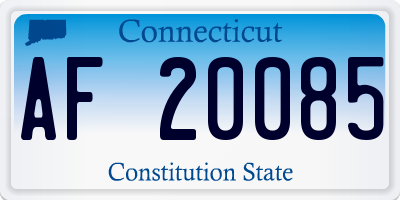 CT license plate AF20085