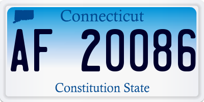 CT license plate AF20086