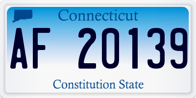 CT license plate AF20139