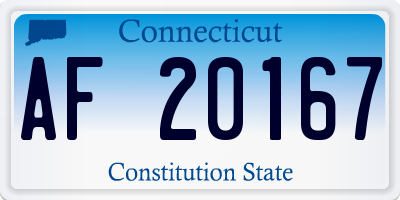 CT license plate AF20167