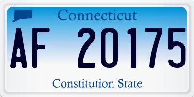 CT license plate AF20175