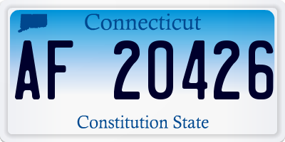 CT license plate AF20426