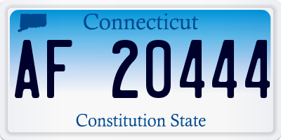 CT license plate AF20444