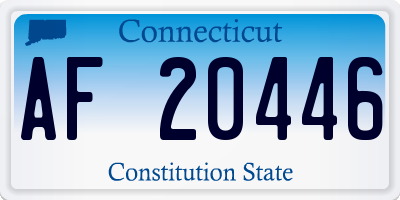 CT license plate AF20446