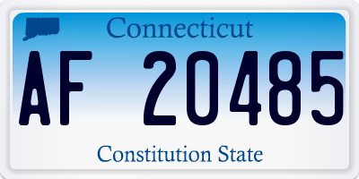 CT license plate AF20485