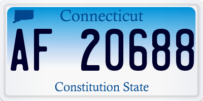 CT license plate AF20688