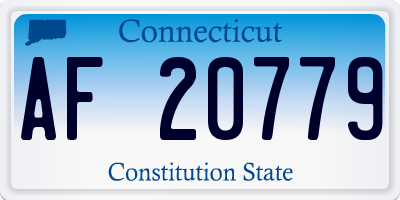 CT license plate AF20779