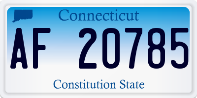CT license plate AF20785