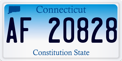 CT license plate AF20828