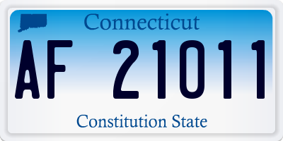 CT license plate AF21011