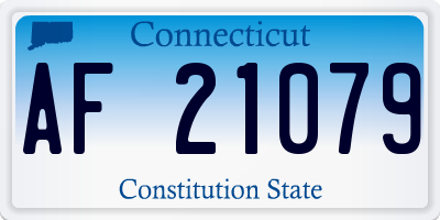 CT license plate AF21079