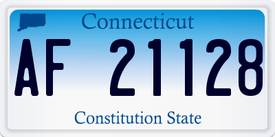 CT license plate AF21128