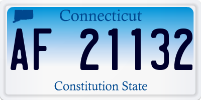 CT license plate AF21132