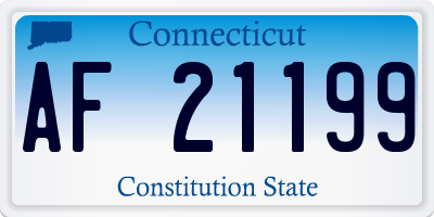 CT license plate AF21199
