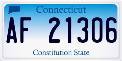CT license plate AF21306