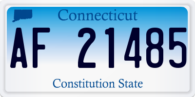 CT license plate AF21485