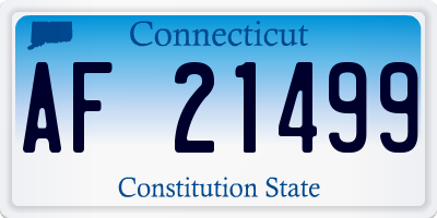 CT license plate AF21499