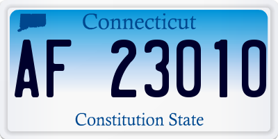 CT license plate AF23010