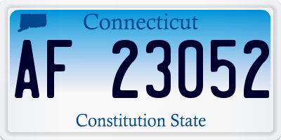 CT license plate AF23052