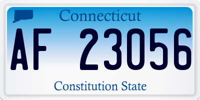 CT license plate AF23056