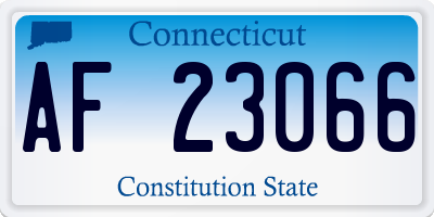 CT license plate AF23066