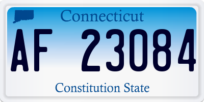 CT license plate AF23084