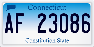 CT license plate AF23086