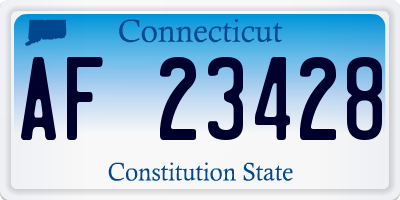 CT license plate AF23428