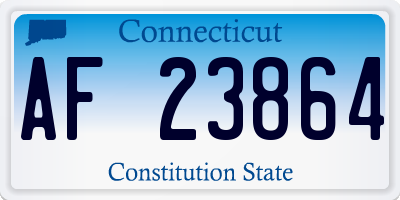CT license plate AF23864