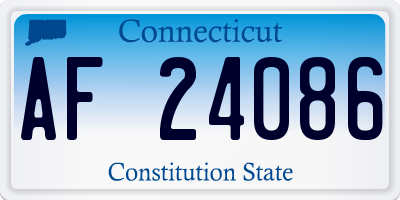 CT license plate AF24086