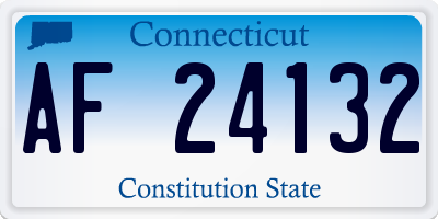 CT license plate AF24132