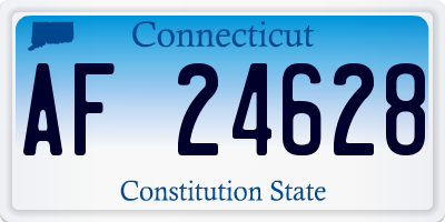 CT license plate AF24628
